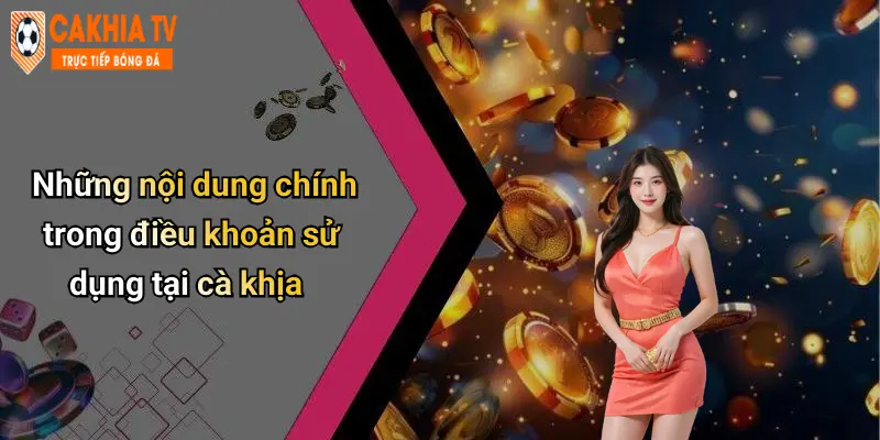 Những nội dung chính trong điều khoản sử dụng tại cà khịa